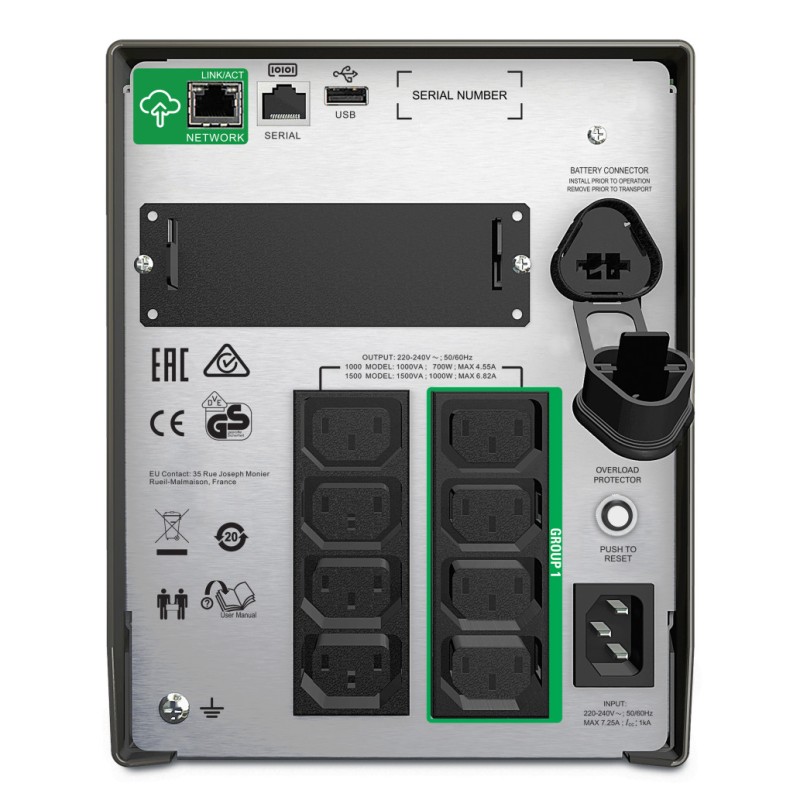 UPS APC Smart-UPS Line-Interactive 1500VA/1000W 8x220V (SMT1500IC) APC UPS APC Smart-UPS Line-Interactive 1500VA/1000W 8x220V (SMT1500IC)