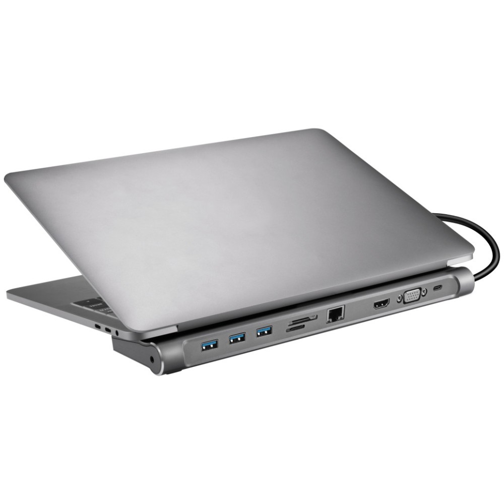 Priklopna postaja USB-C => Sandberg USB-C 10 v 1 Docking postaja za prenosnike SANDBERG Priklopna postaja USB-C => Sandberg USB-C 10 v 1 Docking postaja za prenosnike