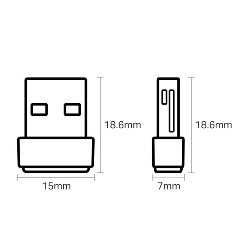 Brezžični mrežni adapter USB 2.0 TP-Link WiFi5 802.11ac AC600 633Mbit/s dualband Nano (Archer T2UNano) TP-LINK Brezžični mrežni adapter USB 2.0 TP-Link WiFi5 802.11ac AC600 633Mbit/s dualband Nano (Archer T2UNano)