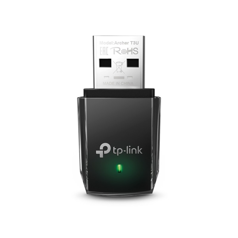 Brezžični mrežni adapter USB 3.0 TP-Link WiFi5 802.11ac AC1300 867Mbit/s Dualband MU-MIMO Nano (Archer T3U) TP-LINK Brezžični mrežni adapter USB 3.0 TP-Link WiFi5 802.11ac AC1300 867Mbit/s Dualband MU-MIMO Nano (Archer T3U)