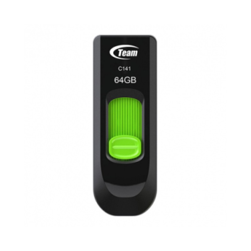 Spominski ključek 64GB USB 3.1 Teamgroup C145 - plastičen/drsni/črn (TC145364GG01) TEAMGROUP Spominski ključek 64GB USB 3.1 Teamgroup C145 - plastičen/drsni/črn (TC145364GG01)