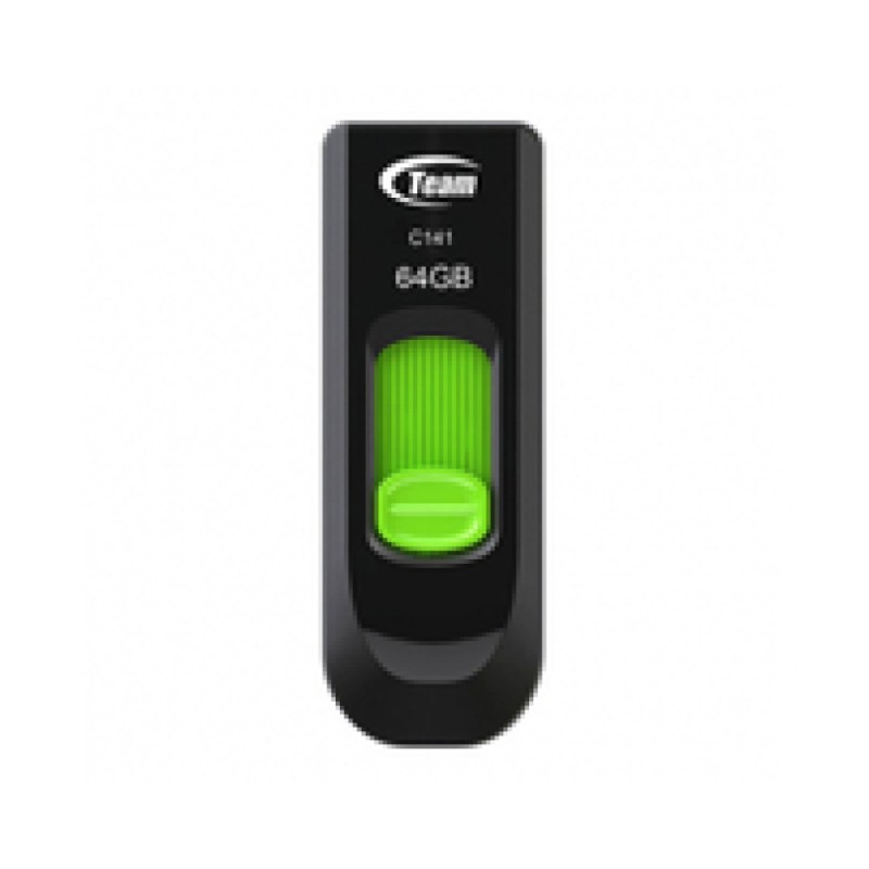 Spominski ključek 64GB USB 3.1 Teamgroup C145 - plastičen/drsni/črn (TC145364GG01) TEAMGROUP Spominski ključek 64GB USB 3.1 Teamgroup C145 - plastičen/drsni/črn (TC145364GG01)
