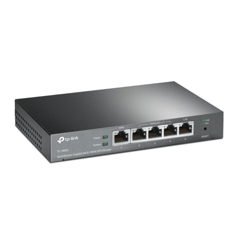 Usmerjevalnik TP-Link Omada Safestream 1000Mbit/s 3xLAN+WAN 4xLAN (TL-R605) TP-LINK Usmerjevalnik TP-Link Omada Safestream 1000Mbit/s 3xLAN+WAN 4xLAN (TL-R605)