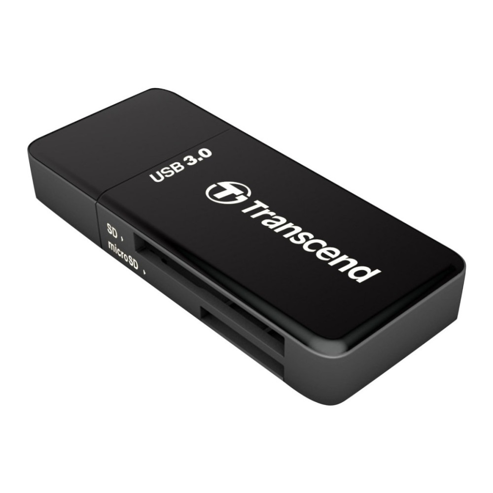 Zunanji čitalec kartic Transcend USB 3.1 za SD microSD črn (TS-RDF5K) Transcend Zunanji čitalec kartic Transcend USB 3.1 za SD microSD črn (TS-RDF5K)