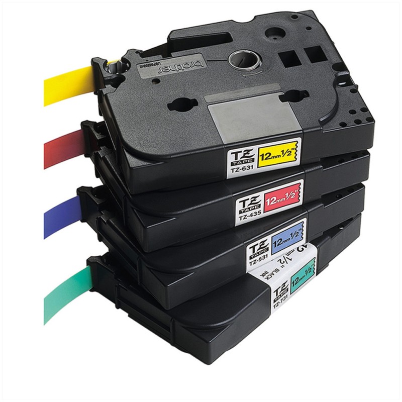 Trak BROTHER TZE-231 black on white 12mm Brother Trak BROTHER TZE-231 black on white 12mm
