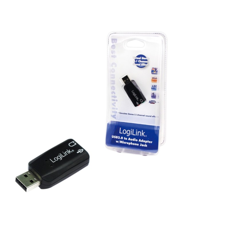 Zvočna kartica USB2.0 SB 2.1 LogiLink (UA0053) LOGILINK Zvočna kartica USB2.0 SB 2.1 LogiLink (UA0053)