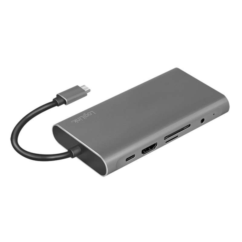 Priklopna postaja USB-C => 3x USB tip A 1xUSB-C PD 100W 1x HDMI 1x VGA1x RJ45 1x 3,5mm avdio 1x čitalec kartic SD/microSD LogiLink (UA0383) EOLS-P LOGILINK Priklopna postaja USB-C => 3x USB tip A 1xUSB-C PD 100W 1x HDMI 1x VGA1x RJ45 1x 3,5mm avdio 1x čitalec kartic SD/microSD LogiLink (UA0383) EOLS-P