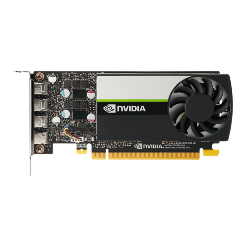 Grafična kartica T1000 PNY Quadro - 8GB GDDR6 | 4xmDP - Low profile (VCNT1000-8GB-PB) nVidia Grafična kartica T1000 PNY Quadro - 8GB GDDR6 | 4xmDP - Low profile (VCNT1000-8GB-PB)