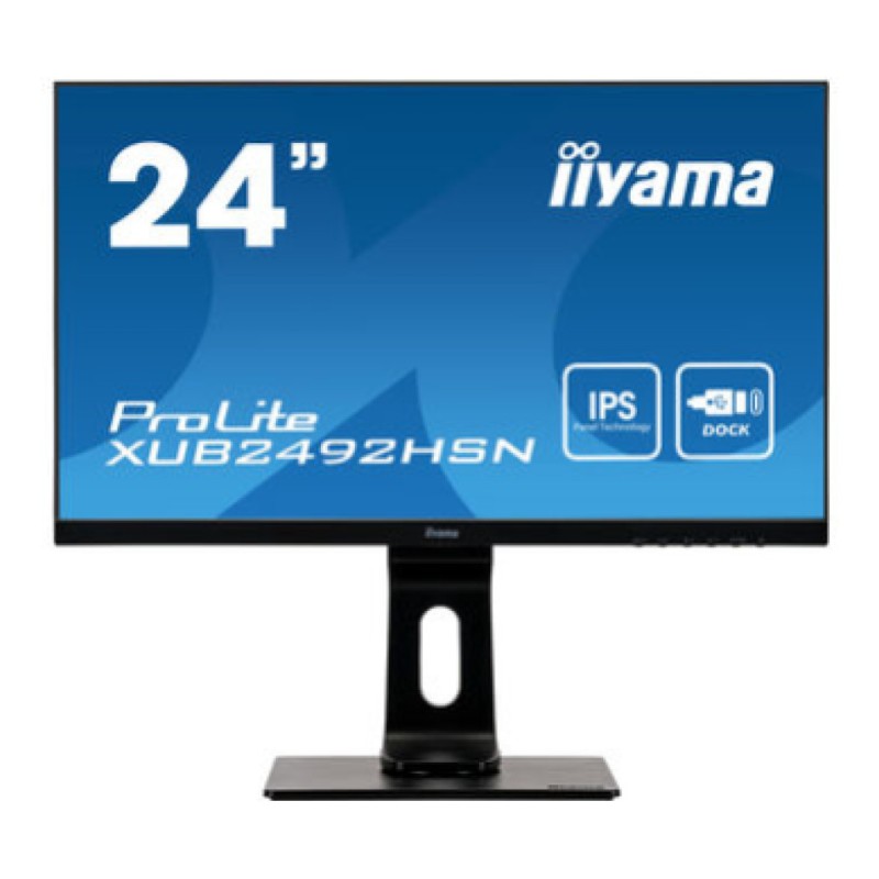 Monitor Iiyama 59,9 cm (23,6) XUB2492HSN-B1 1920x1080 75Hz VA 4ms HDMI DisplayPort USB-C 65W 2xUSB3.0 Pivot Zvočniki RJ45 Iiyama Monitor Iiyama 59,9 cm (23,6) XUB2492HSN-B1 1920x1080 75Hz VA 4ms HDMI DisplayPort USB-C 65W 2xUSB3.0 Pivot Zvočniki RJ45