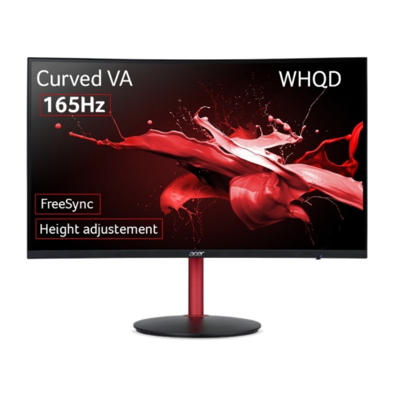 Monitor Acer 68,6 cm (27,0)  XZ272UPbmiiphx 2560x1440 Curved Gaming 165Hz VA 4ms 2xHDMI DisplayPort HAS Zvočniki  FreeSync HDR400