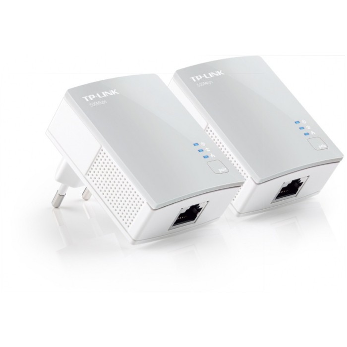 HPAV Powerline 1xLAN RJ45 220V TP-Link 600Mbit/s (1+1) (TL-PA4010KIT)