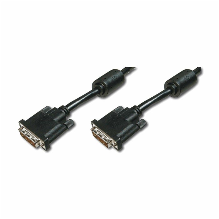 Kabel DVI-D (m) => DVI-D (m) 5,0m Digitus, 24+1 (AK-320101-050-S)