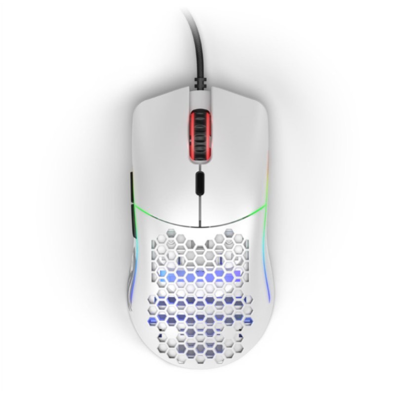 Miš Glorious Žična Race Model O optična gaming RGB bela mat (GO-WHITE)