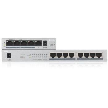 STIKALO 8-PORT ZyXEL 100/1000 PoE+ (GS1008HP-EU0101F)