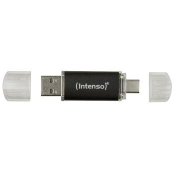 Spominski ključek 32GB USB 3.2/USB-C Intenso Twist Line 70MB/s plastičen s pokrovčkom črn (3539480)