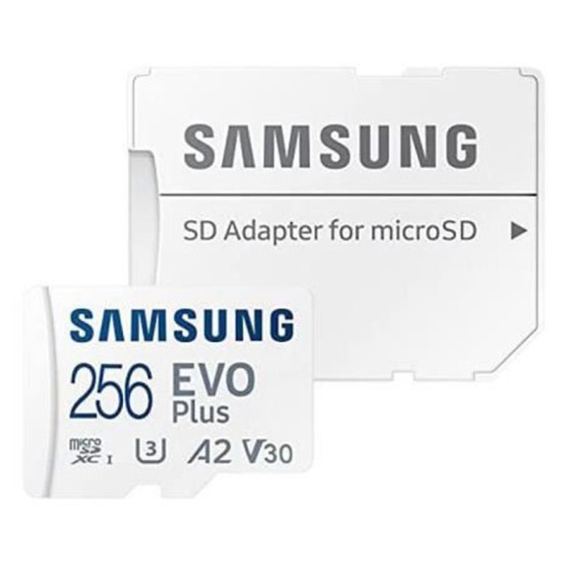 Spominska kartica SDXC-micro 256GB Samsung EVO Plus 130MB/s U3 V30 UHS-I (MB-MC256KA/EU) +adapter SAMSUNG Spominska kartica SDXC-micro 256GB Samsung EVO Plus 130MB/s U3 V30 UHS-I (MB-MC256KA/EU) +adapter
