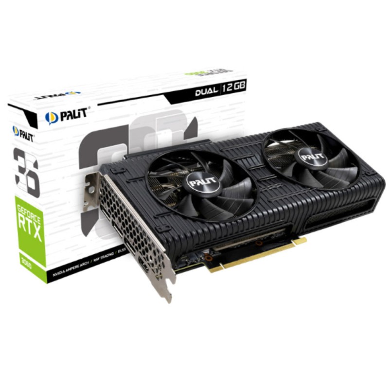 Grafična kartica nVidia RTX3060 Palit Dual - 12GB GDDR6 (NE63060019K9-190AD) Palit Grafična kartica nVidia RTX3060 Palit Dual - 12GB GDDR6 (NE63060019K9-190AD)
