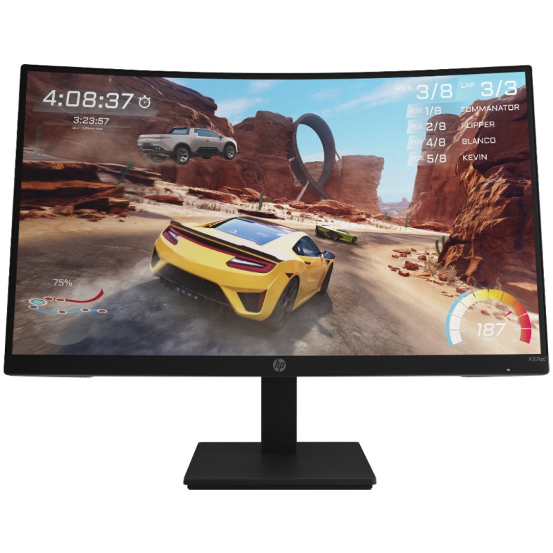 Monitor HP 68,6 cm (27,0) X27qc 2560x1440 Curved Gaming 165Hz VA 1ms HDMI DisplayPort HAS 3H sRGB97% FreeSync Premium (32H02E9) HP Monitor HP 68,6 cm (27,0) X27qc 2560x1440 Curved Gaming 165Hz VA 1ms HDMI DisplayPort HAS 3H sRGB97% FreeSync Premium (32H02E9)