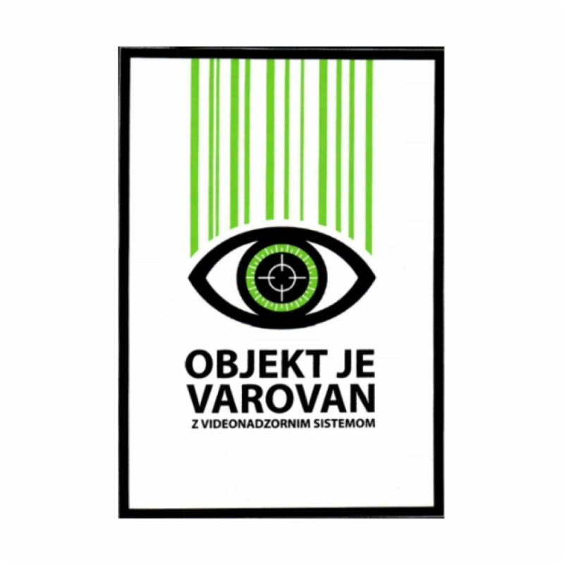 Video nadzor NALEPKA VIDEO NADZOR BELA A6 (134x95), PVC, odporna na vremenske vplive (vlaga, sonce, ...) Razni Video nadzor NALEPKA VIDEO NADZOR BELA A6 (134x95), PVC, odporna na vremenske vplive (vlaga, sonce, ...)
