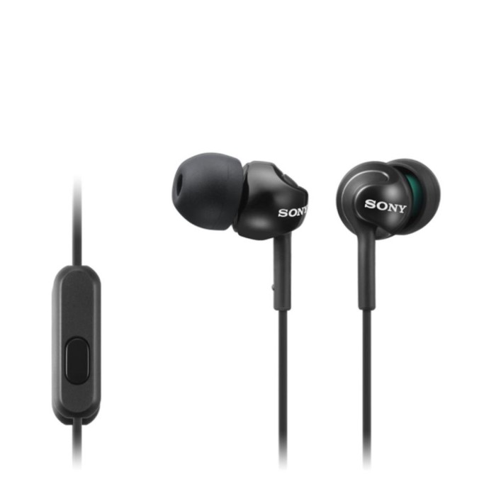 Slušalke Sony 3.5 za Android/iPhone MDREX110AP - črne Slušalke Sony 3.5 za Android/iPhone MDREX110AP - črne