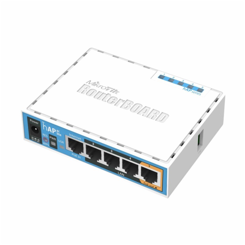 Usmerjevalnik brezžični Mikrotik WiFi5 802.11ac AC750 433Mbit/s 3G/4G USB dongle dualband 4xLAN 2x notranja antena (RB952Ui-5ac2nD) MIKROTIK Usmerjevalnik brezžični Mikrotik WiFi5 802.11ac AC750 433Mbit/s 3G/4G USB dongle dualband 4xLAN 2x notranja antena (RB952Ui-5ac2nD)
