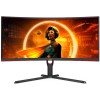 Monitor AOC 86,4 cm (34,0) CU34G3S/BK 3440x1440 Curved Gaming 165Hz VA 1ms 2xHDMI 2xDisplayPort 4xUSB3.2 HAS Zvočniki  sRGB119% FreeSync