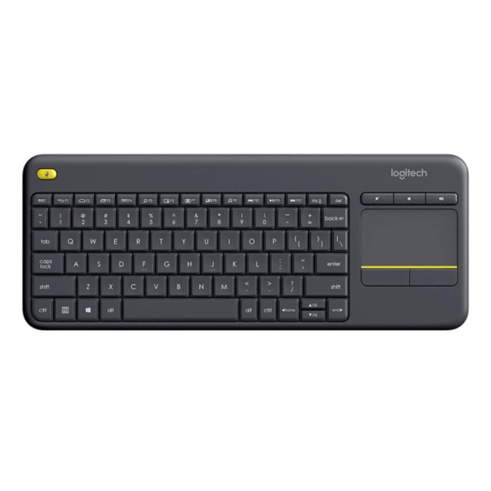 Tipkovnica brezžična Logitech K400 Plus | Slovenski nabor znakov črna + Touchpad (920-008385)
