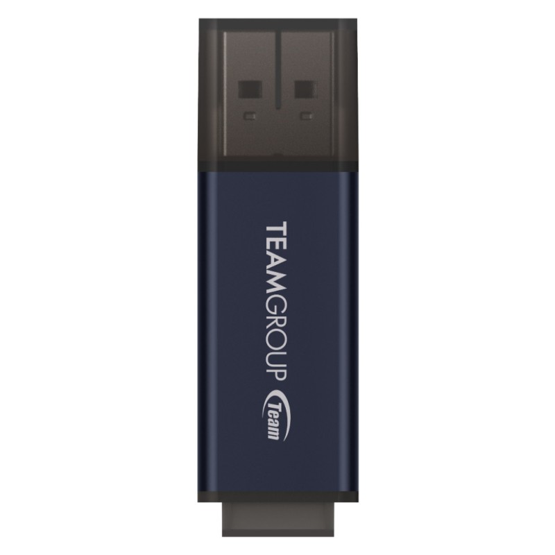 Spominski ključek 256GB USB 3.2 Teamgroup C211 100MB/s aluminij s pokrovčkom sivo-moder (TC2113256GL01) TEAMGROUP Spominski ključek 256GB USB 3.2 Teamgroup C211 100MB/s aluminij s pokrovčkom sivo-moder (TC2113256GL01)
