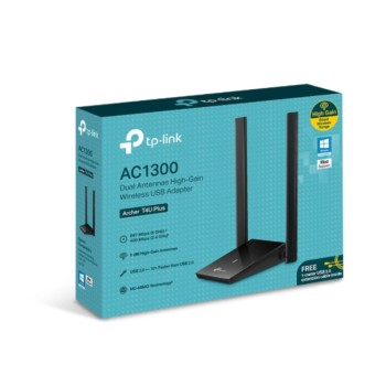 Brezžični mrežni adapter USB 3.0 TP-Link WiFi5 802.11ac AC1300 867Mbit/s 2x antena (ARCHER T4U PLUS)