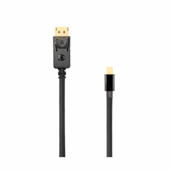 Kabel DisplayPort mini (m) => DisplayPort (m) 2,00m SBOX črn Kabel DisplayPort mini (m) => DisplayPort (m) 2,00m SBOX črn