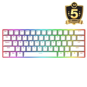 Tipkovnica Gaming USB-C Redragon Dragonborn K630 RGB mehanska - bela