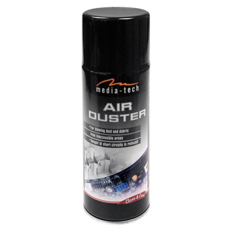 ČISTILO za RAČUNALNIK – ZRAK V SPREJU 400ml Media-Tech MT2607