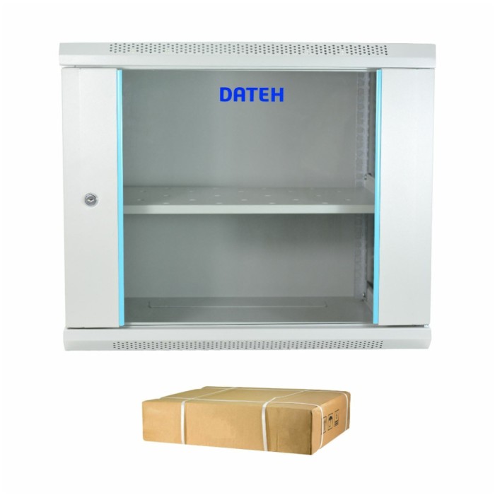 Kabinet zidni 12U 635 600x450 siv DATECH + polica