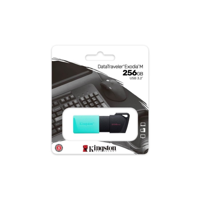 Spominski ključek 256GB USB 3.2 Kingston DataTraveler Exodia M 100MB/s plastičen izvlečni zeleno-črn (DTXM/256GB) Spominski ključek 256GB USB 3.2 Kingston DataTraveler Exodia M 100MB/s plastičen izvlečni zeleno-črn (DTXM/256GB)