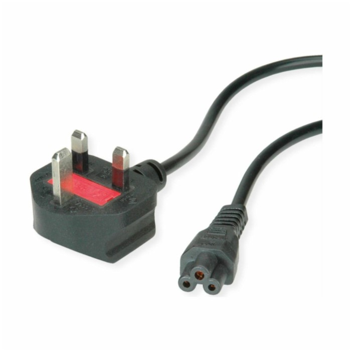 KABEL NAPAJALNI 220V Tripolar C5 1,80m Value črn UK-BS1363 KABEL NAPAJALNI 220V Tripolar C5 1,80m Value črn UK-BS1363