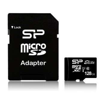 Spominska kartica SDXC-Micro 128GB SiliconPower 85MB/s/U1 V10 UHS-I +adapter (SP128GBSTXBU1V10SP)