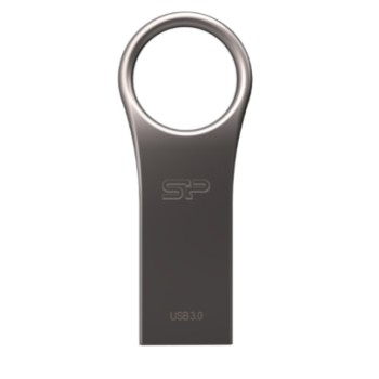Spominski ključek 128GB USB 3.2 SiliconPower Jewel J80 120MB/s 20MB/s kovinski brez pokrovčka srebrn (SP128GBUF3J80V1T)
