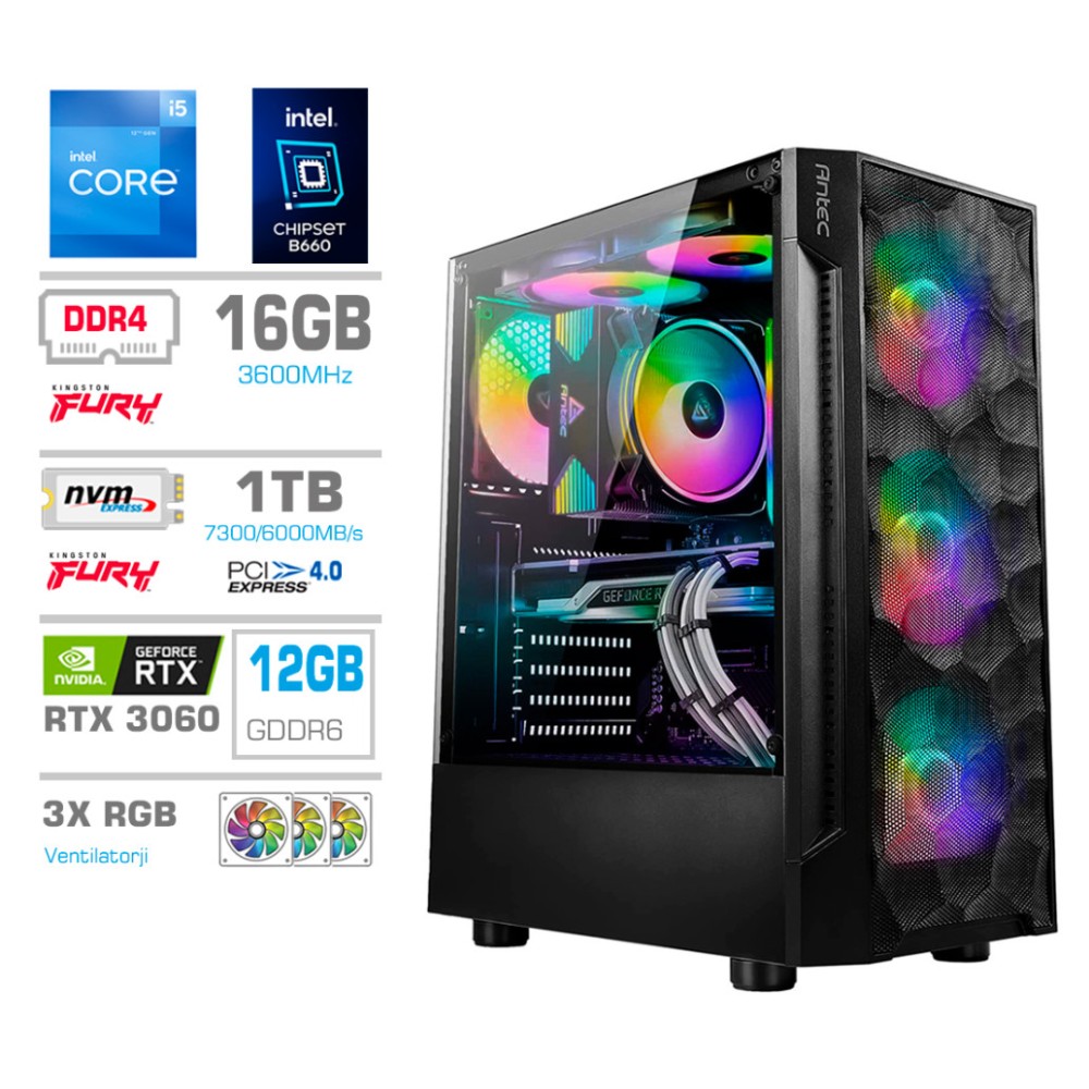Računalnik MEGA TWR S7 i5-12400F/RTX3060-12GB/16GB/1TB-4.0/750W/Brez OS RGB MEGA Računalnik MEGA TWR S7 i5-12400F/RTX3060-12GB/16GB/1TB-4.0/750W/Brez OS RGB
