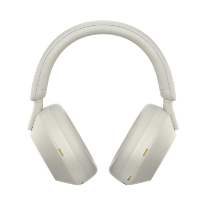 Slušalke brezžične naglavne Bluetooth stereo SONY WH-1000XM5 z mikrofonom - srebrne