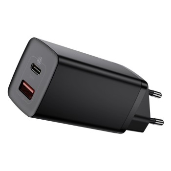 Hišni polnilec 100-240V => 1x USB-C in 1x USB-A 65W za mobilni telefon ali tablični računalnik Baseus GaN2 Lite PD3 + QC4 + SCP - črn (CCGAN2L-B01) Hišni polnilec 100-240V => 1x USB-C in 1x USB-A 65W za mobilni telefon ali tablični računalnik Baseus GaN2 Lite PD3 + QC4 + SCP - črn (CCGAN2L-B01)