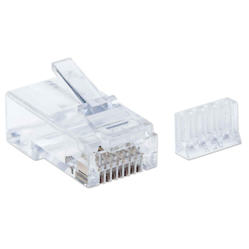 RJ45 konektor CAT.6+ za UTP trdi kabel (pak/90) Intellinet (790604) Intellinet RJ45 konektor CAT.6+ za UTP trdi kabel (pak/90) Intellinet (790604)