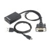 Pretvornik VGA (m) => HDMI (ž) Video ter avdio pretvornik Gembird (A-VGA-HDMI-01) Gembird Pretvornik VGA (m) => HDMI (ž) Video ter avdio pretvornik Gembird (A-VGA-HDMI-01)