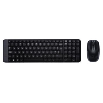 Tipkovnica in miš Logitech brezžična desktop MK220 US international črna SLO gravura (920-003168)