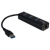 HUB USB 3.0 3portni Inter-Tech Argus IT-310 z 100/1000 Ethernet mrežnim priključkom črn (IT-310) Inter-Tech HUB USB 3.0 3portni Inter-Tech Argus IT-310 z 100/1000 Ethernet mrežnim priključkom črn (IT-310)