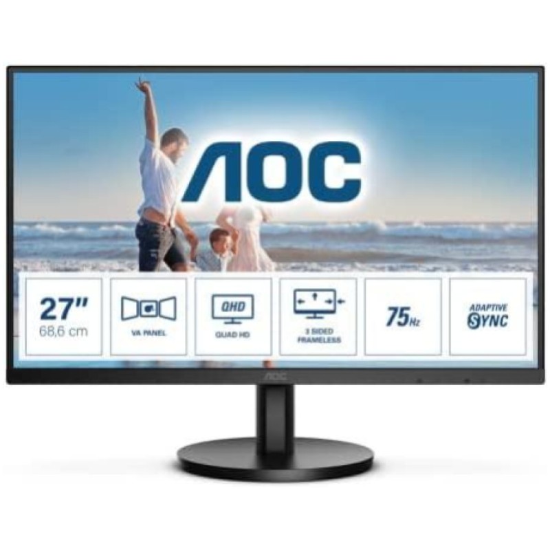 Monitor AOC 68,5 cm (27,0) Q27B3MA 2560x1440 75Hz VA 4ms HDMI DisplayPort zvočniki 6H sRGB102% AOC Monitor AOC 68,5 cm (27,0) Q27B3MA 2560x1440 75Hz VA 4ms HDMI DisplayPort zvočniki 6H sRGB102%