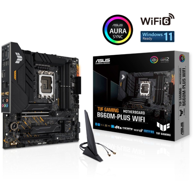 Osnovna plošča 1700 ASUS B660M-PLUS TUF GAMING WIFI DDR5 HDMI DisplayPort ASUS Osnovna plošča 1700 ASUS B660M-PLUS TUF GAMING WIFI DDR5 HDMI DisplayPort