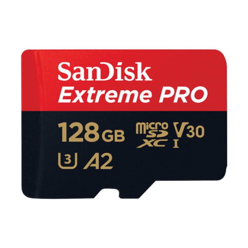 Spominska kartica SDXC-Micro 128GB Sandisk Extreme Pro 200MB/s/90MB/s U3 V30 UHS-I +adapter (SDSQXCD-128G-GN6MA) SANDISK Spominska kartica SDXC-Micro 128GB Sandisk Extreme Pro 200MB/s/90MB/s U3 V30 UHS-I +adapter (SDSQXCD-128G-GN6MA)