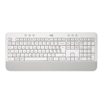 Tipkovnica brezžična + Bluetooth Logitech K650 Signature US international | SLO gravura bela (920-010977)