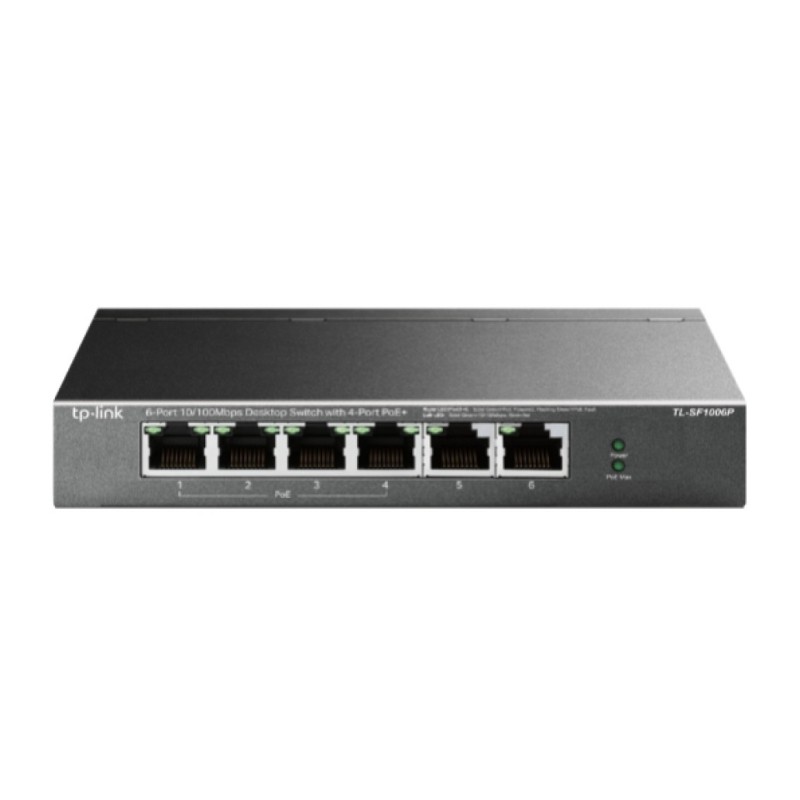 STIKALO 6-PORT TP-Link Smart 10/100 PoE+ (TL-SF1006P) TP-LINK STIKALO 6-PORT TP-Link Smart 10/100 PoE+ (TL-SF1006P)