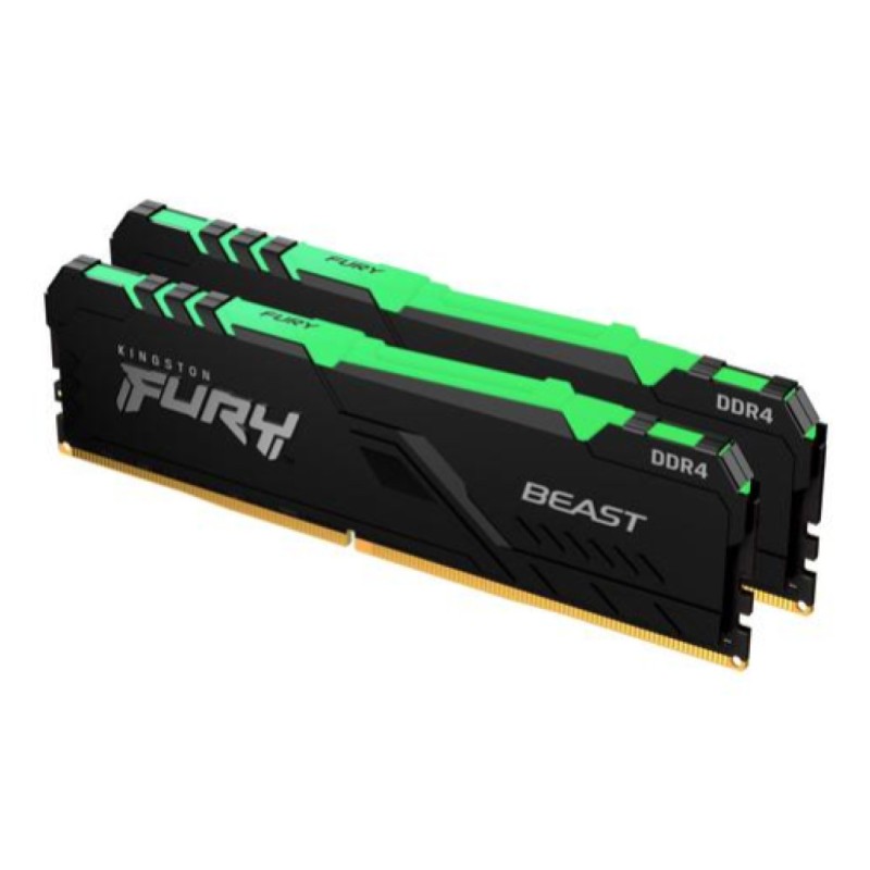 DDR4 16GB 3600MHz CL17 KIT (2x 8GB) Kingston RGB Fury Beast XMP2.0 1,35V Fury črna (KF436C17BBAK2/16) KINGSTON DDR4 16GB 3600MHz CL17 KIT (2x 8GB) Kingston RGB Fury Beast XMP2.0 1,35V Fury črna (KF436C17BBAK2/16)